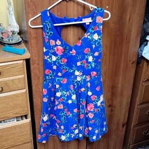 SOLD- Candie's Blue Floral Dress